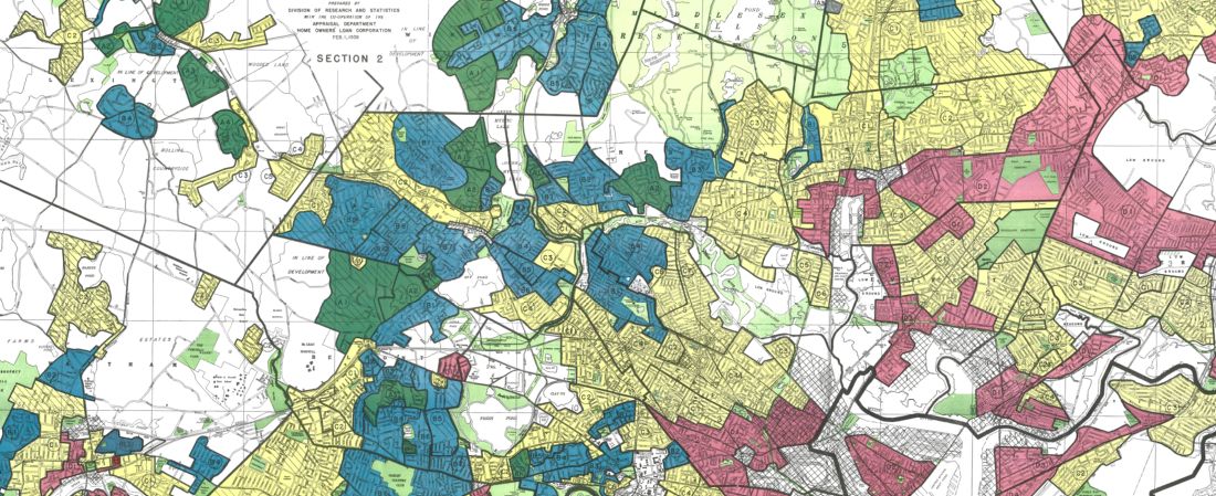 Residential security map of Boston, Mass.