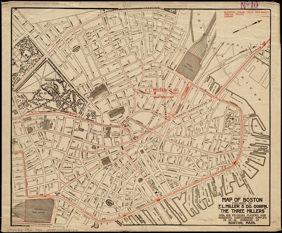 Image of Map of Boston