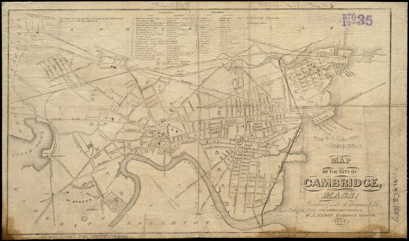 Image of Map of the City of Cambridge, Mass.