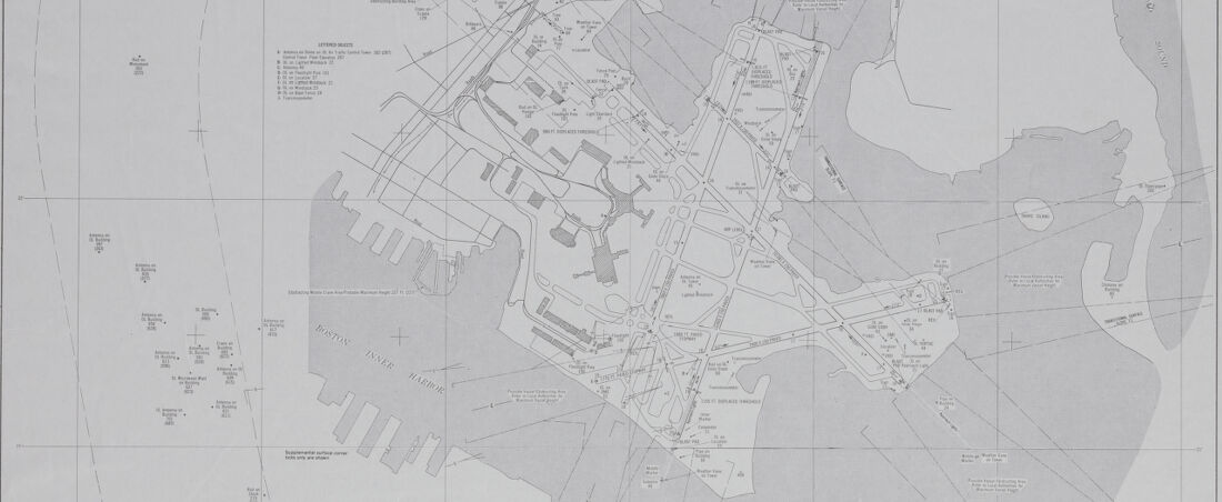 Airport obstruction chart OC 58, General Edward Lawrence Logan International Airport, Boston, Massachusetts