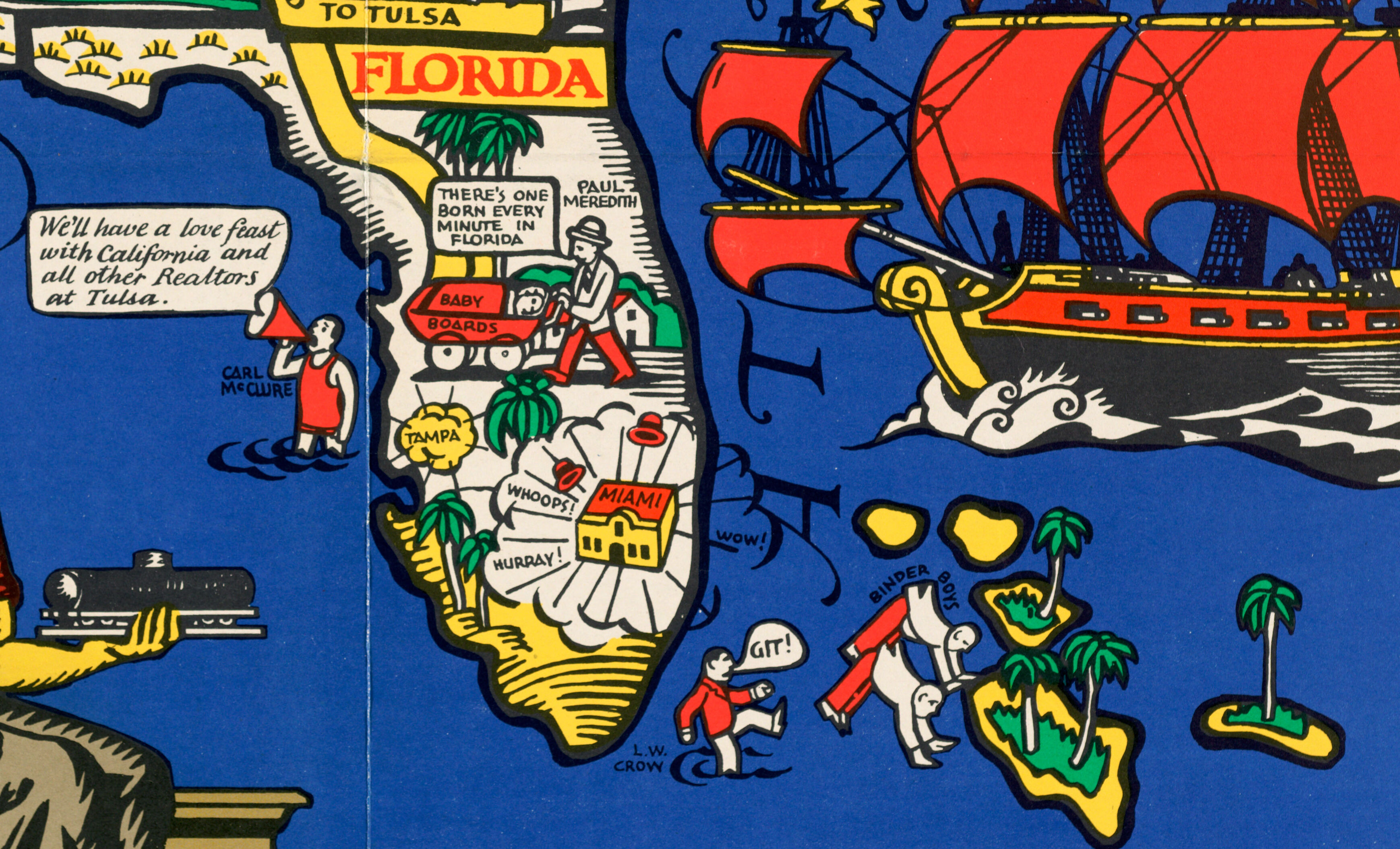 Florida and its environs as depicted on the NAREB map.