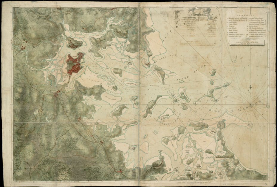 A chart of the harbour of Boston - American Revolutionary Geographies ...