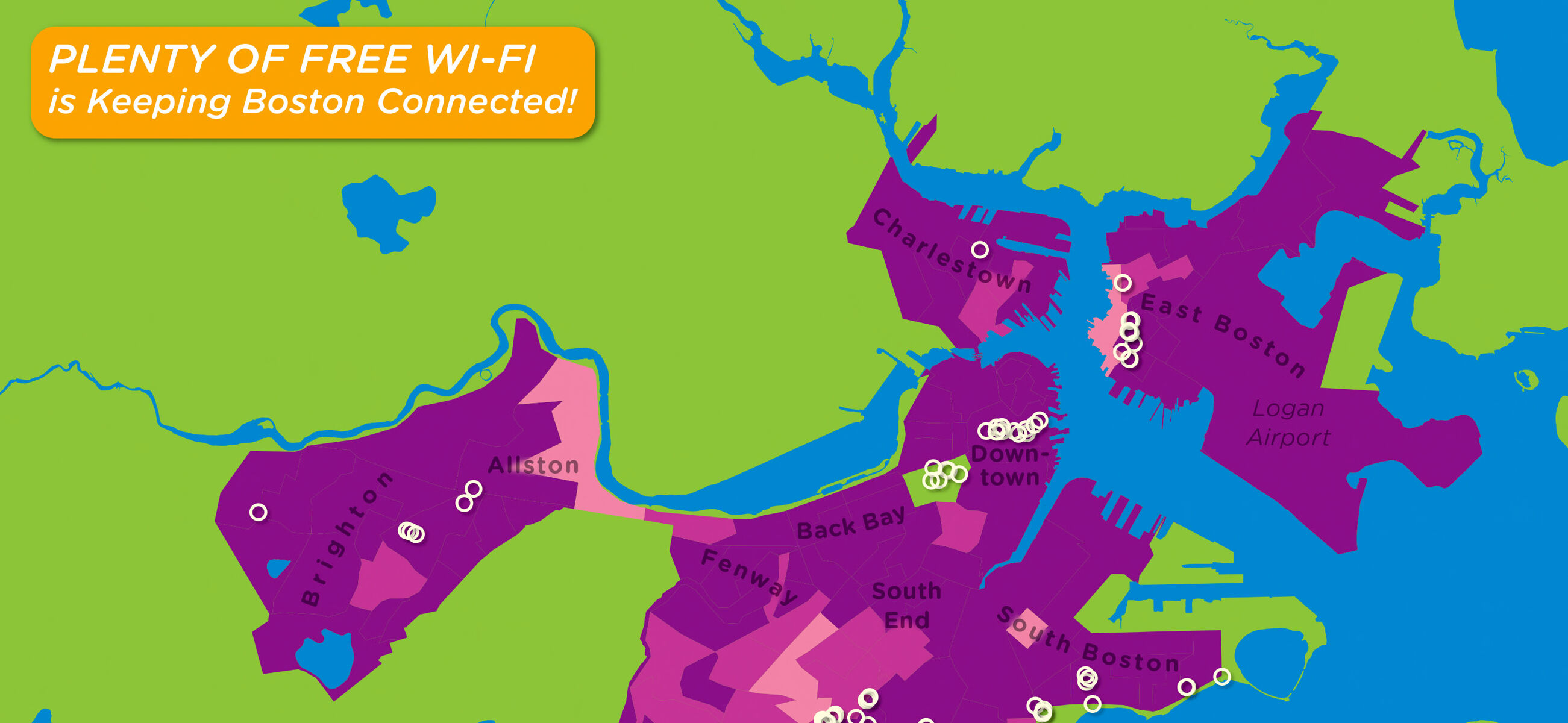Excerpt of internet access map
