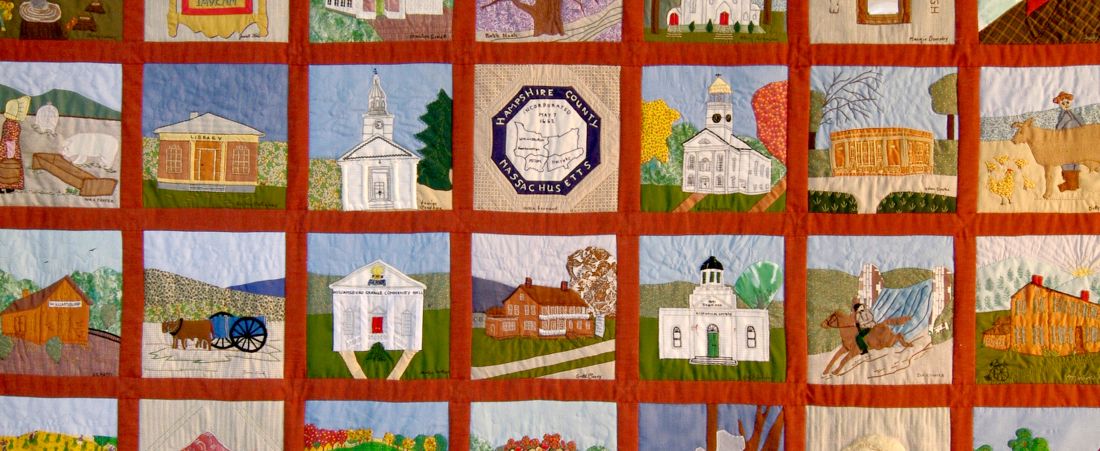 Williamsburg, Mass. Bicentennial Commemorative Quilt