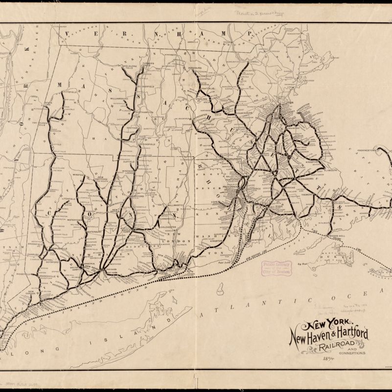 Image of The New York, New Haven & Hartford Railroad and Connections