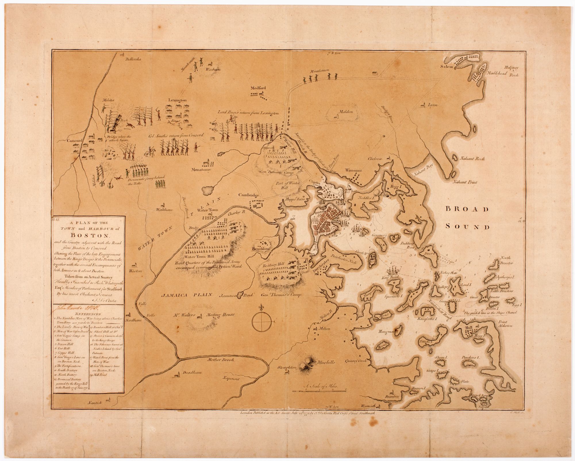 The ARGO portal collates digitized maps of North America made between 1750 and 1800 into a user-friendly portal, like this map from 1775.