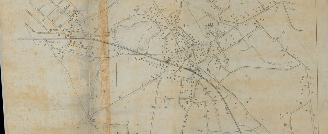 Map of Newton Centre, 1878. -