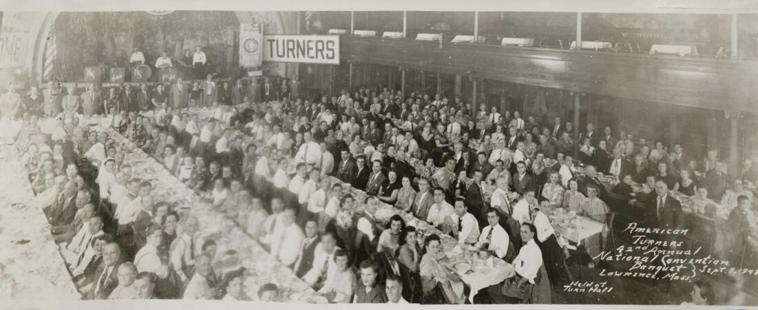 American Turners 42nd annual national convention banquet Sept. 3, 1948 Lawrence, Mass. held at Turn Hall