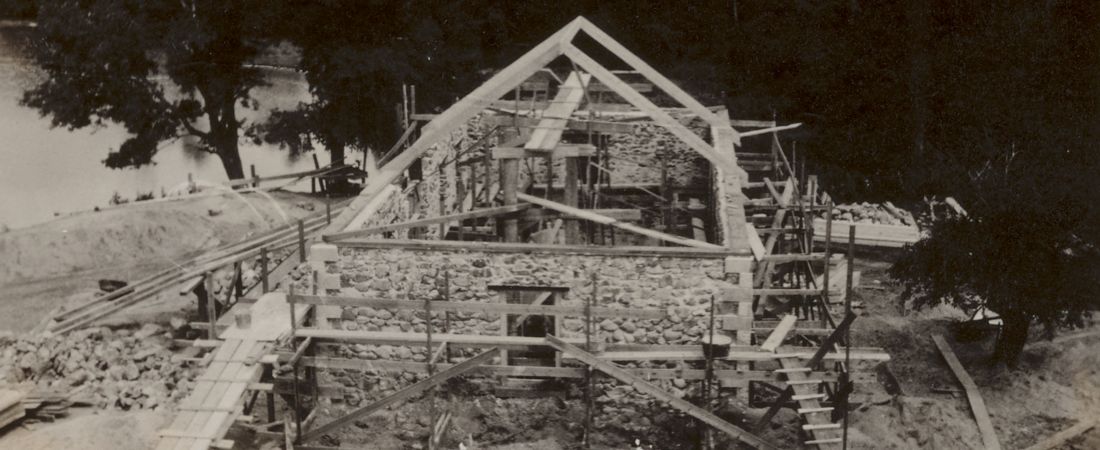 Construction of the pumping station