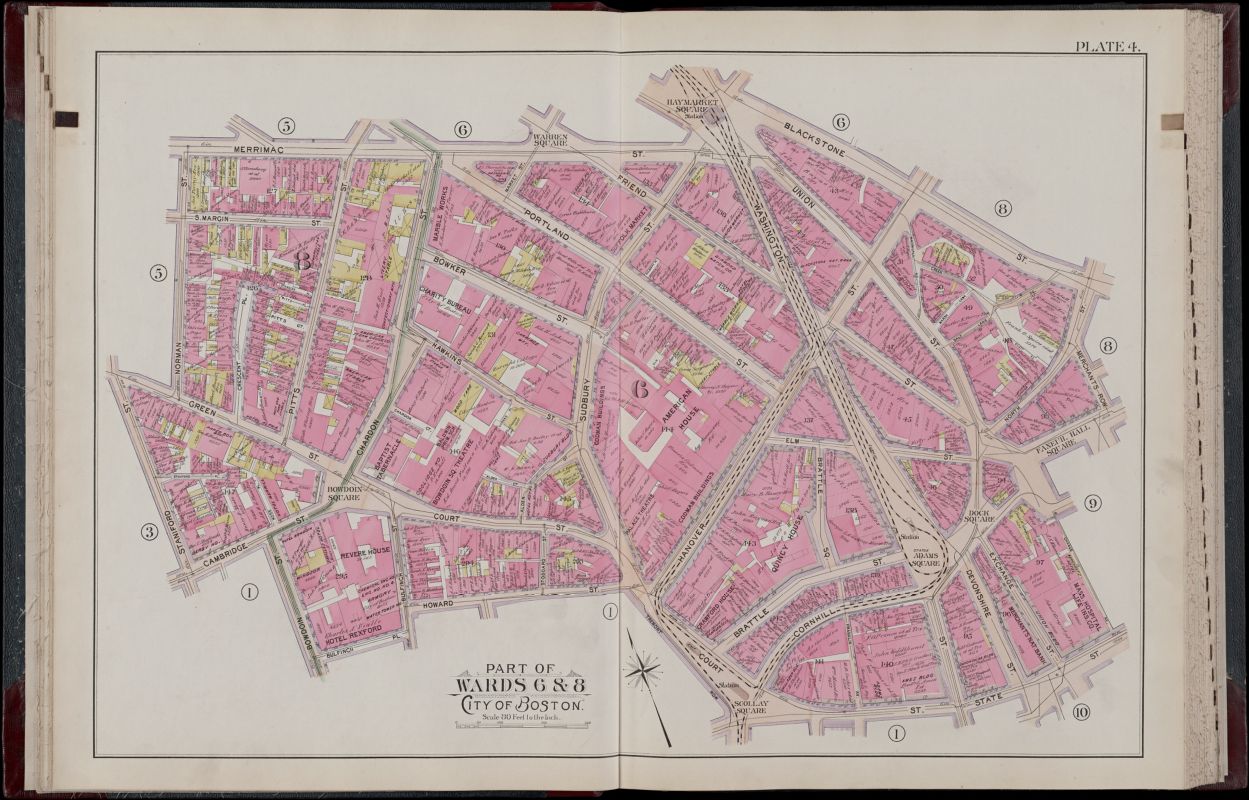 Image of Detail of Atlas of the City of Boston, Boston Proper, Plate 4