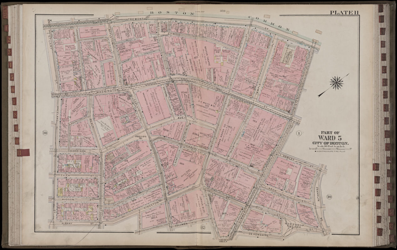 Image of Detail of Atlas of the city of Boston, Boston proper and Back Bay, plate 11