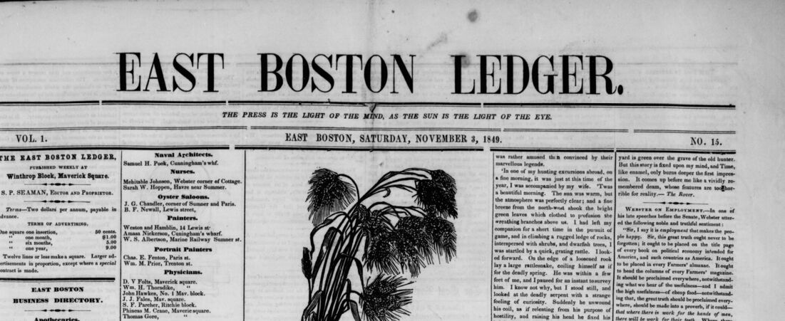 East Boston Ledger, November 03, 1849