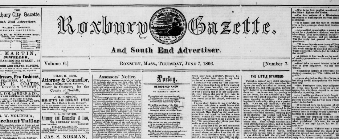 Roxbury Gazette and South End Advertiser, June 07, 1866