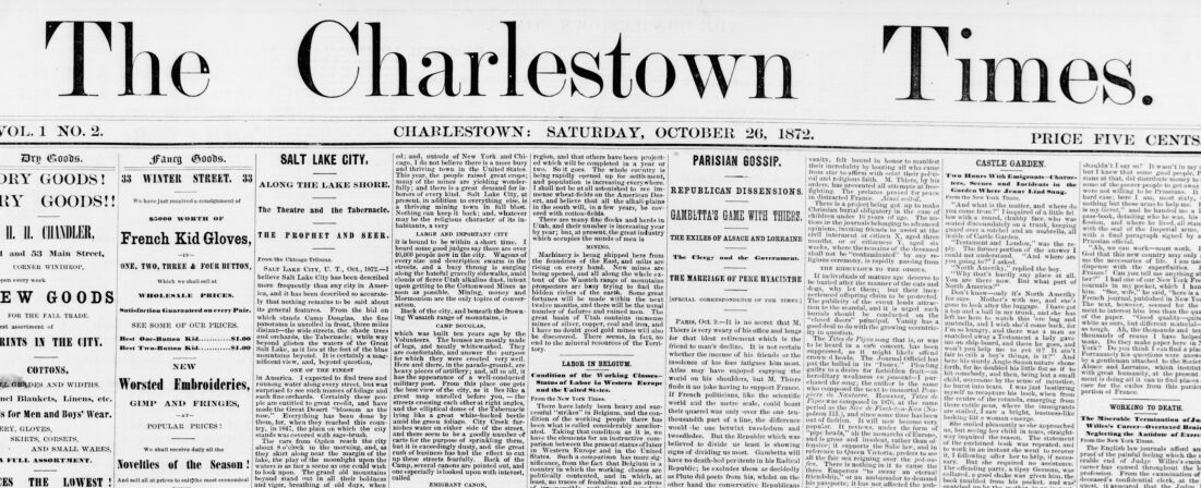 The Charlestown Times, October 26, 1872