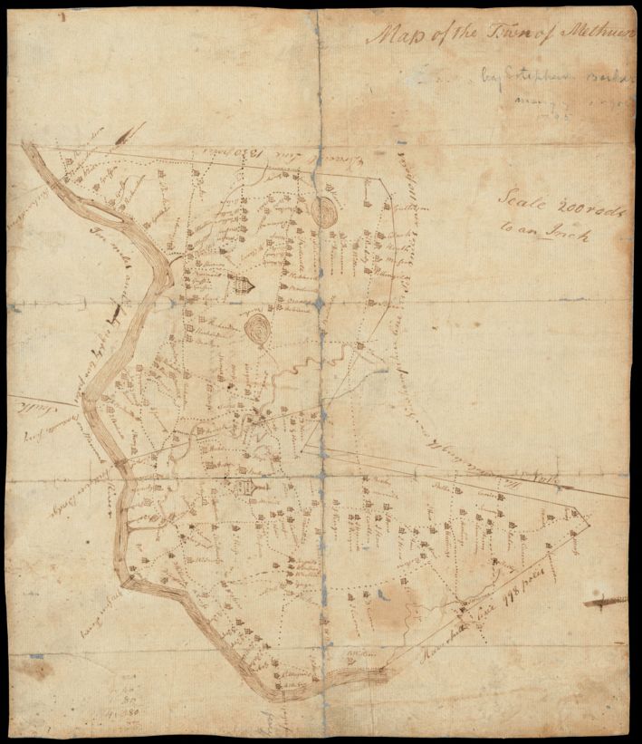 Map of the town of Methuen