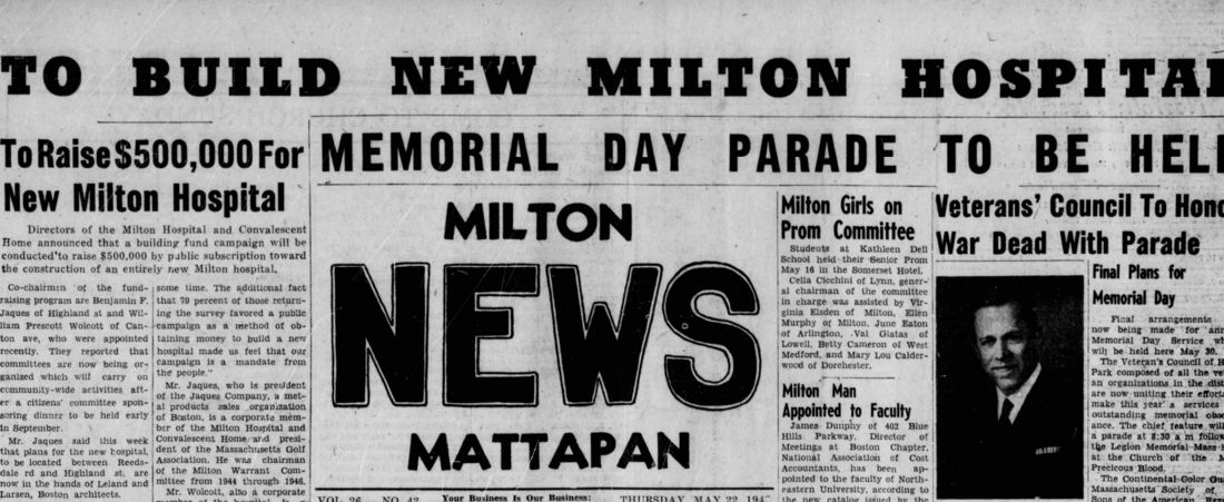 Milton Mattapan News, May 22, 1947