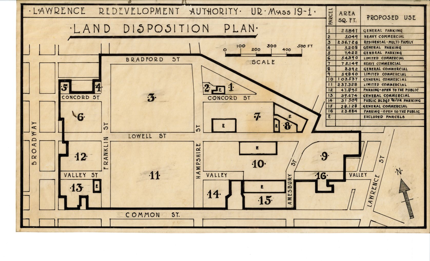 Land disposition plan