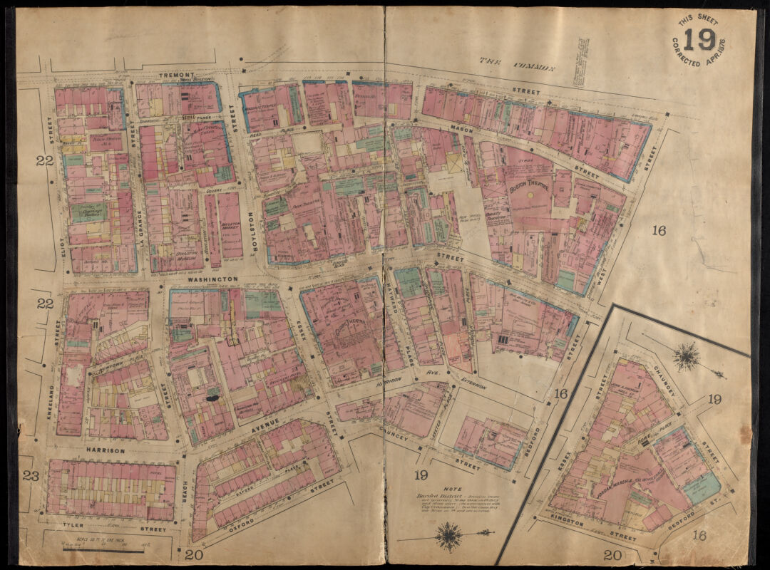 Image of Detail of Insurance maps of Boston, volume one, plate 19