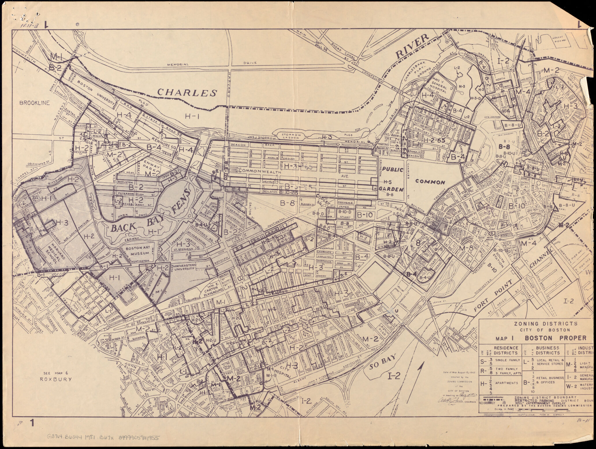 Zoning districts, city of Boston