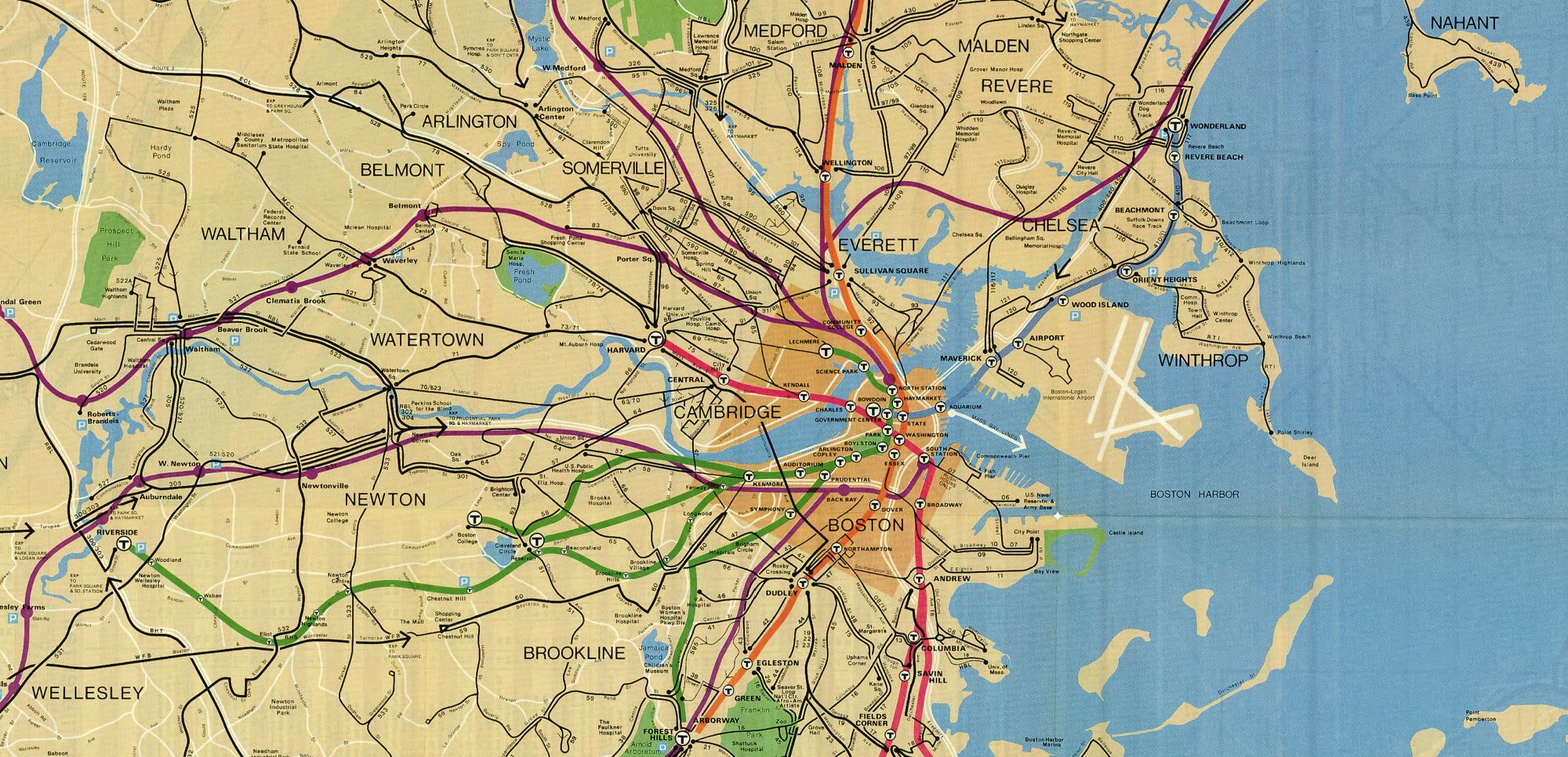 Getting Around Town: Four Centuries of Mapping Boston in Transit