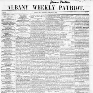Albany Weekly Patriot (Albany, N.Y.) 1843-1844