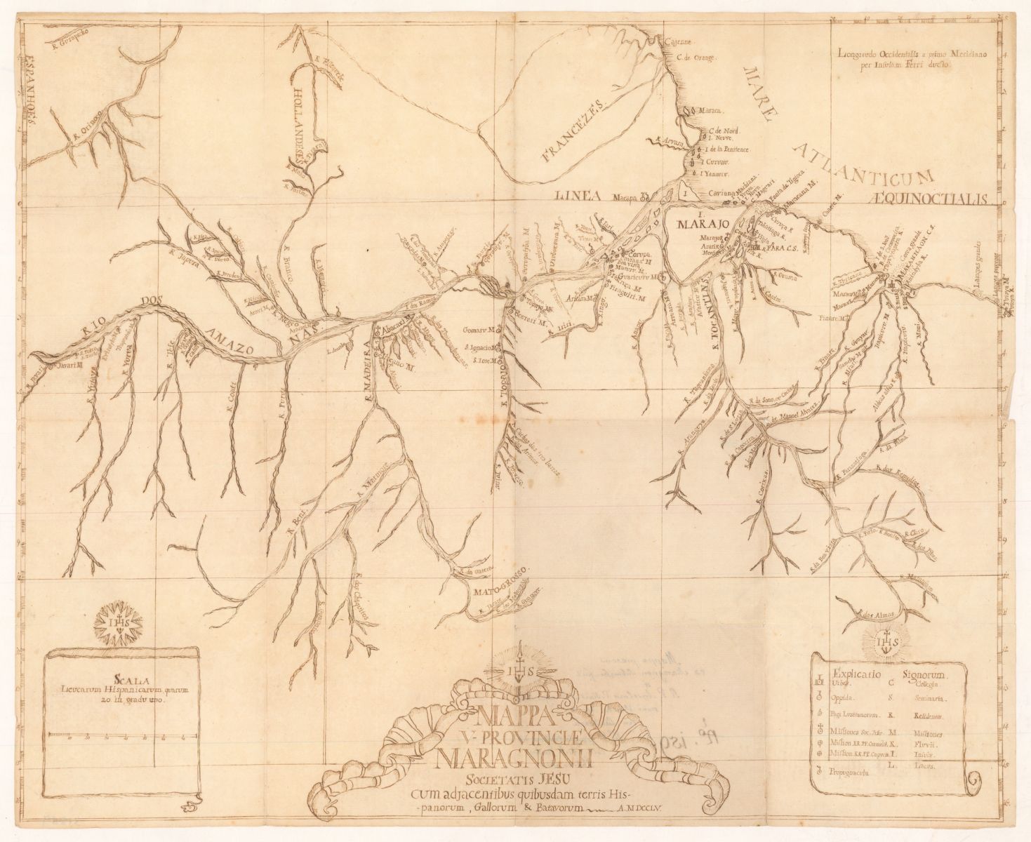 Aselm Eckart, Map of the Amazon (1755). MacLean Collection, MC 9222