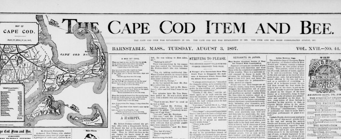 The Cape Cod Item and Bee. August 03, 1897