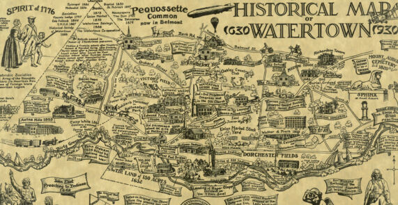 Historical map of Watertown