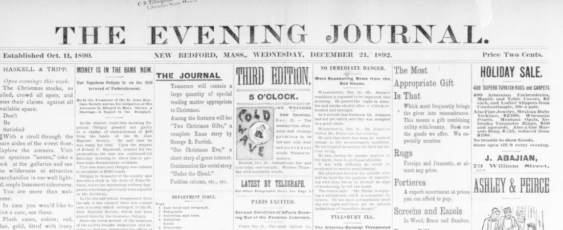 The Evening Journal. December 21, 1892