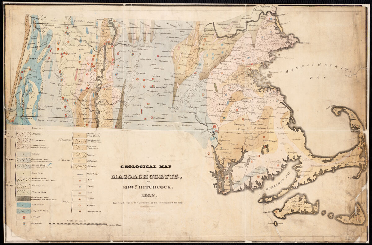 A geological map of the United States by Edward Hitchcock.