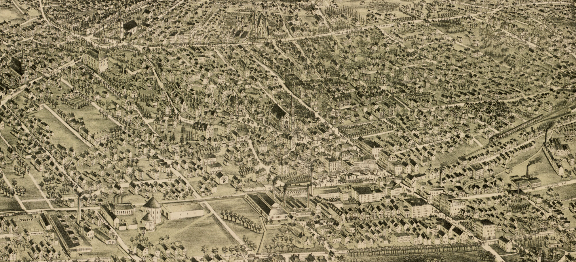 Mapping Places From Above: A Peak into the Boston Public Library’s Bird’s-Eye View Map Collection 