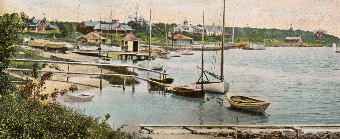 Bass River and lower village, South Yarmouth, Mass.