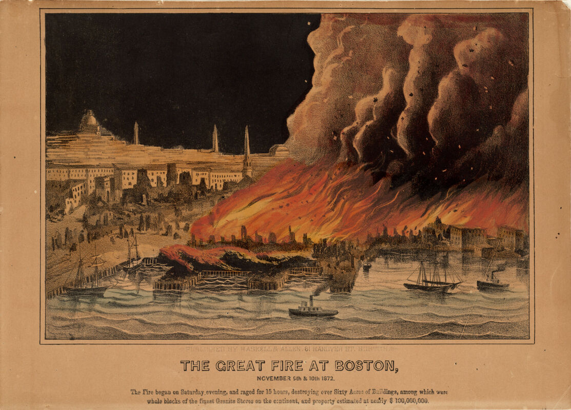 Image of The Great Fire at Boston, November 9th and 10th, 1872