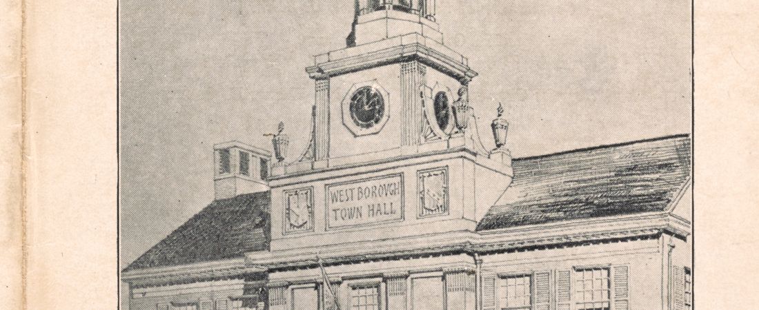 Dedication of New Town Hall Program, 1929